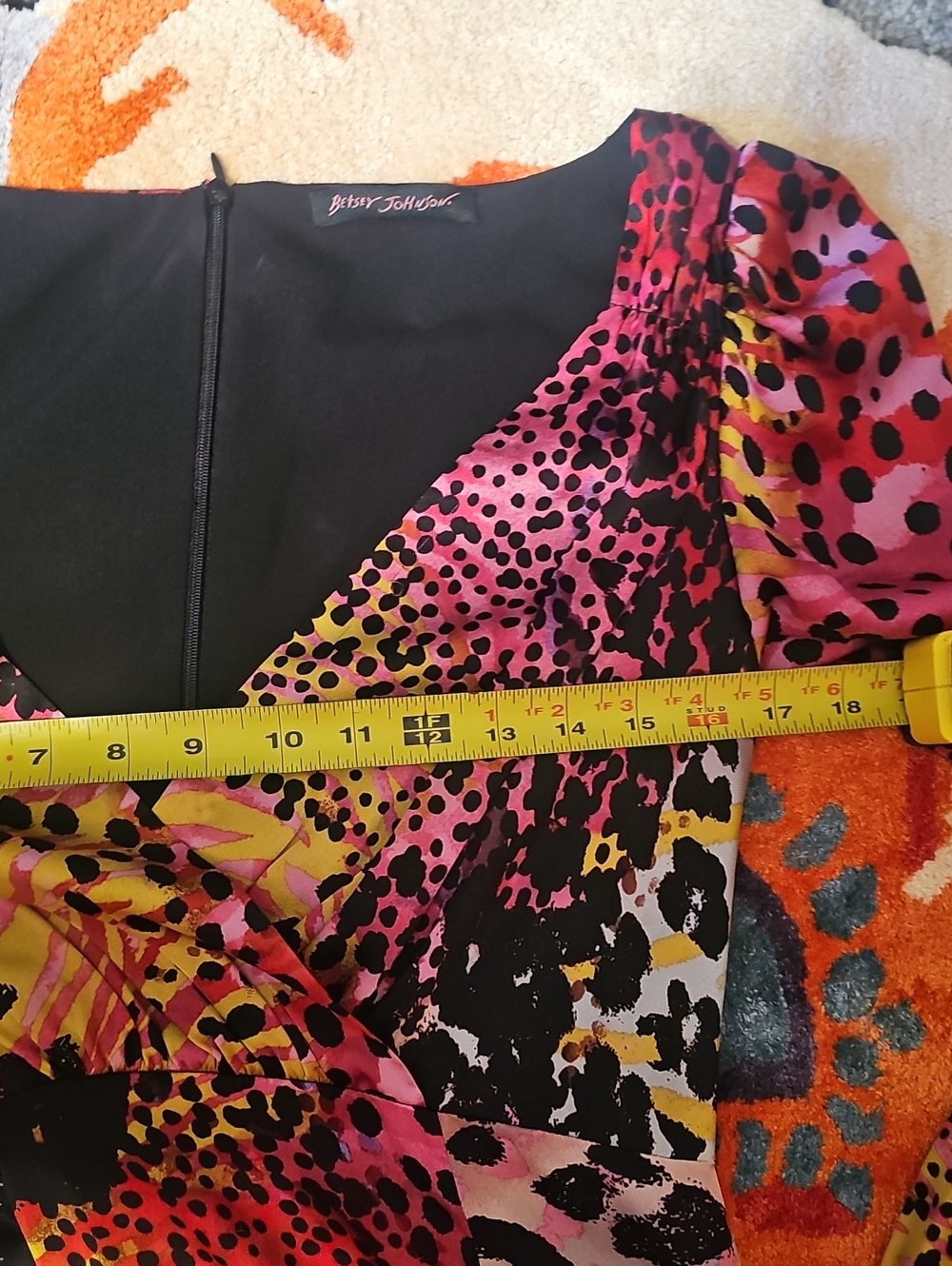 Betsy Johnson RARE Runway Silk Dress - Picture 8 of 10